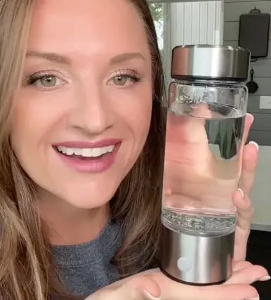 HydroForge Hydrogen Water Bottle by HydroForge in action