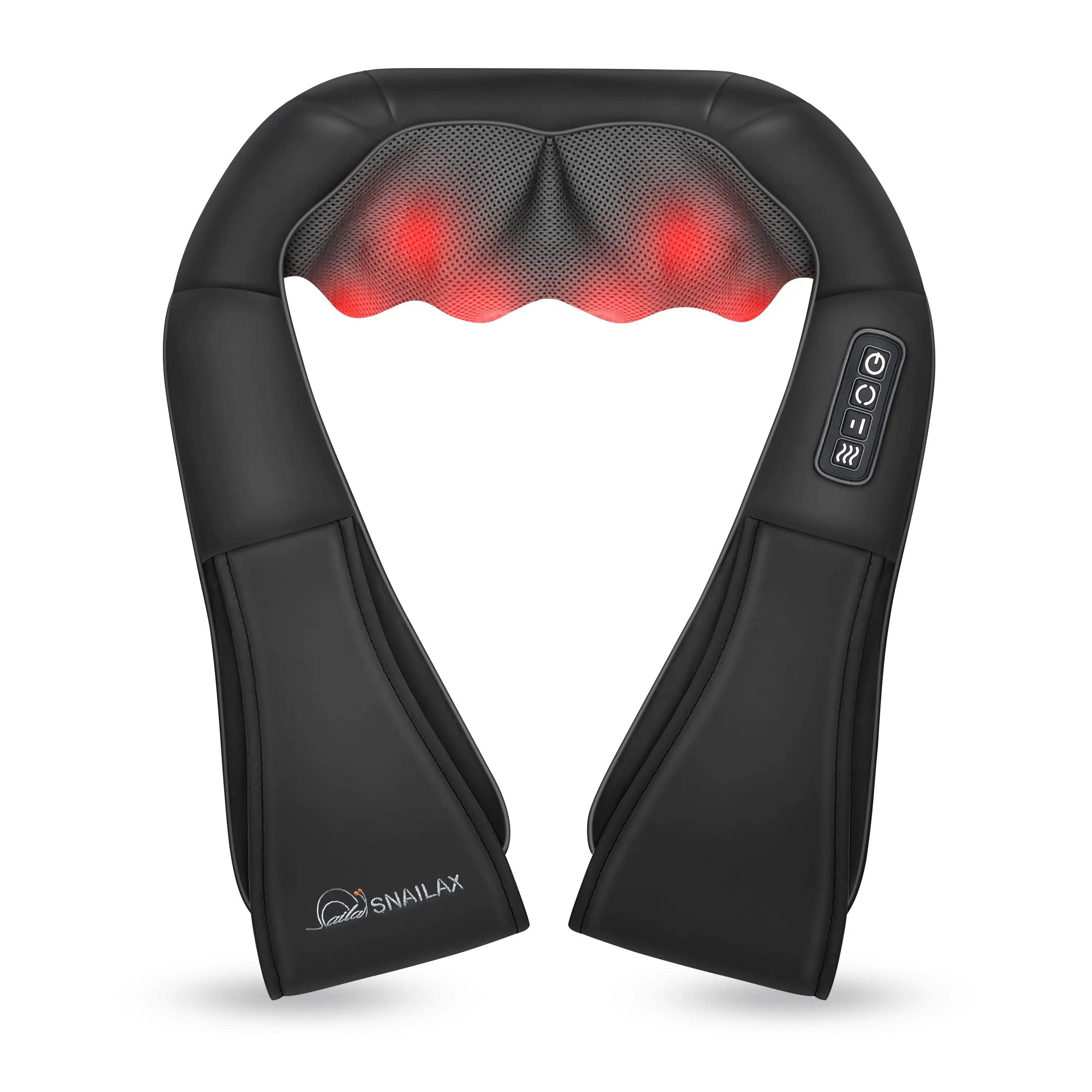 3D Shiatsu Neck & Shoulder Massager with Heat by Snailax