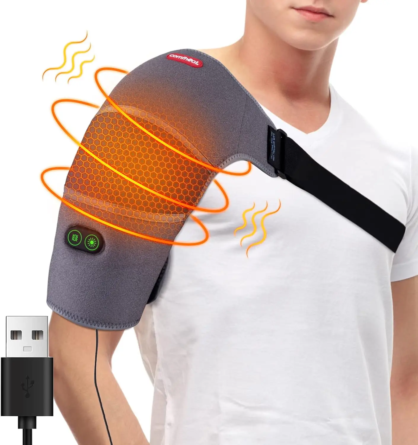 Shoulder Heating Pad Massager by Comfheat
